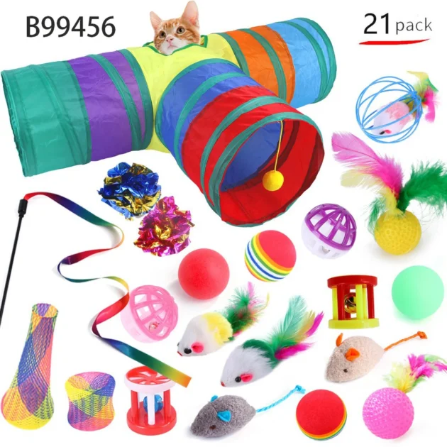 Professional Cat Toy Combination Set 15-25PCS Meet Your Cat's Play Needs Hot Selling Interactive Toys for Kittens And Cats - Image 5
