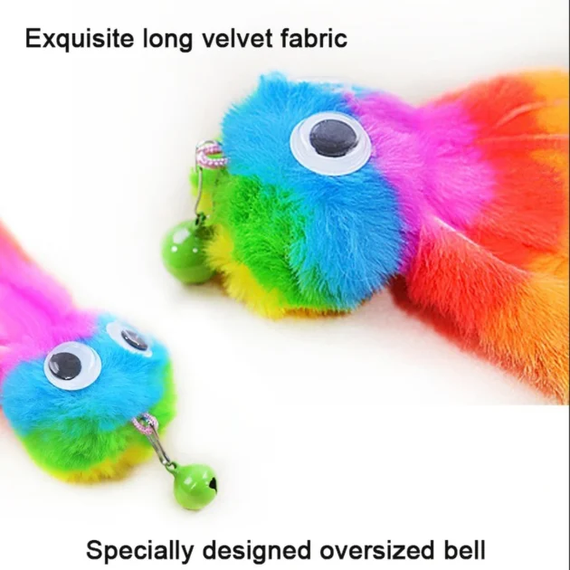 Adjustable Sound Octopus Cat Toy Mint Plush with 1.5ft Elastic Rope Interactive Pet Supplies for Cats - Image 3
