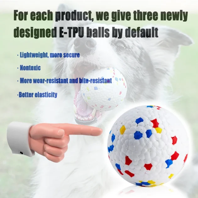 Automatic Ball Launcher for Dogs, 3 Adjustable Distances (3/6/9m), ABS Material, Indoor/Outdoor Play - Image 3