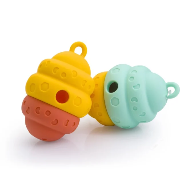 Silicone Pinecone Dog Toy Leak Proof Puzzle Design Bite Resistant Teeth Grinding Interactive Feeding Dog Toy New 2025 - Image 5
