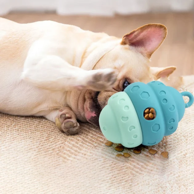 Silicone Pinecone Dog Toy Leak Proof Puzzle Design Bite Resistant Teeth Grinding Interactive Feeding Dog Toy New 2025 - Image 2