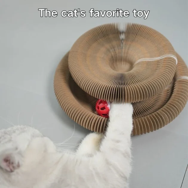 Pet Toy Magic Organ Foldable Cat Cardboard Scratcher Scratch Pad Paper Board Toy For Cat Scratchers - Image 5