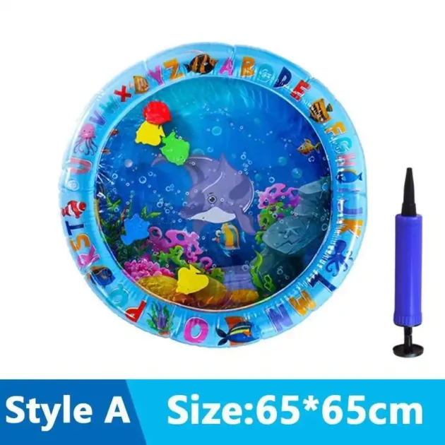 Cats Sensory Water Play Mat With Fish Thickened Inflatable Water Bed Dog Pet Play Sensory Toy Water For Pet Play Interactive Fun - Image 5