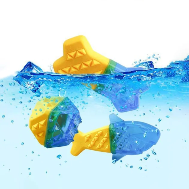 Water-Filling & Freezing Dog Chew Toy, TPR Material, Shark/Bone/Hexagon Shapes for Teething & Cooling - Image 2