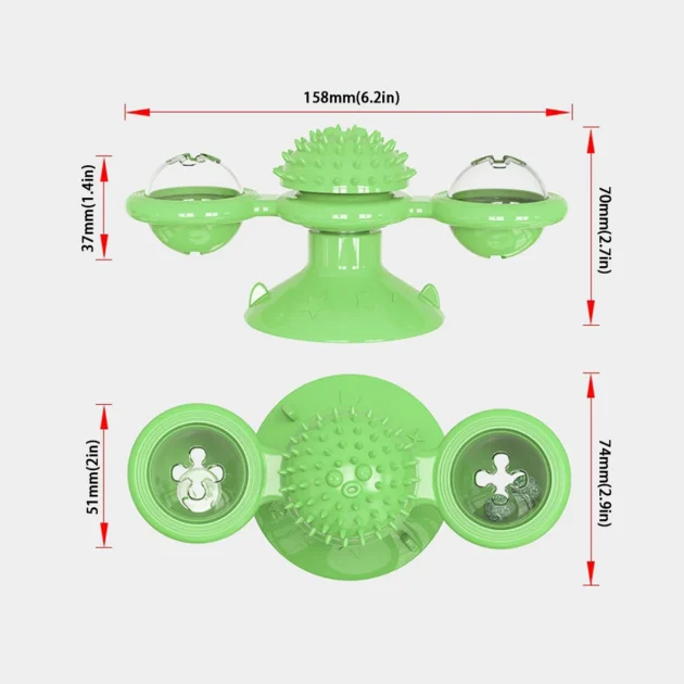 Multifunctional Cat Toy with Glowing Ball & Catnip, Suction Cup Design, Interactive Play & Teeth Massage - Image 6