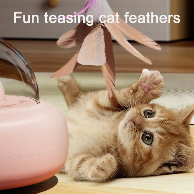 Intelligent Cat Toy Red Dot Laser with Rainbow Light Obstacle Avoidance USB Charging Automatic Standby Bionic Cat Teaser - Image 2