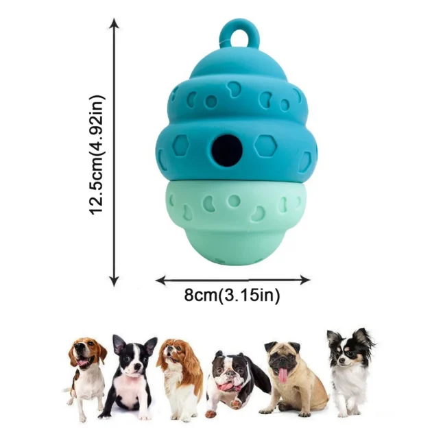 Silicone Pinecone Dog Toy Leak Proof Puzzle Design Bite Resistant Teeth Grinding Interactive Feeding Dog Toy New 2025 - Image 4
