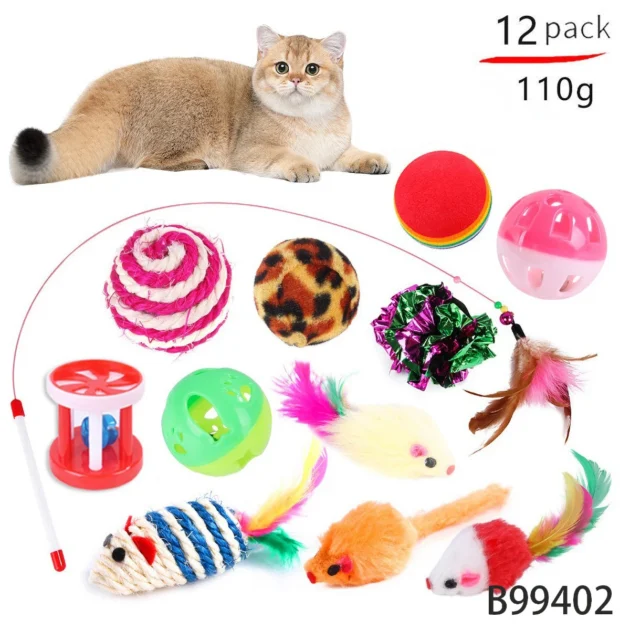 Professional Cat Toy Combination Set 15-25PCS Meet Your Cat's Play Needs Hot Selling Interactive Toys for Kittens And Cats - Image 4