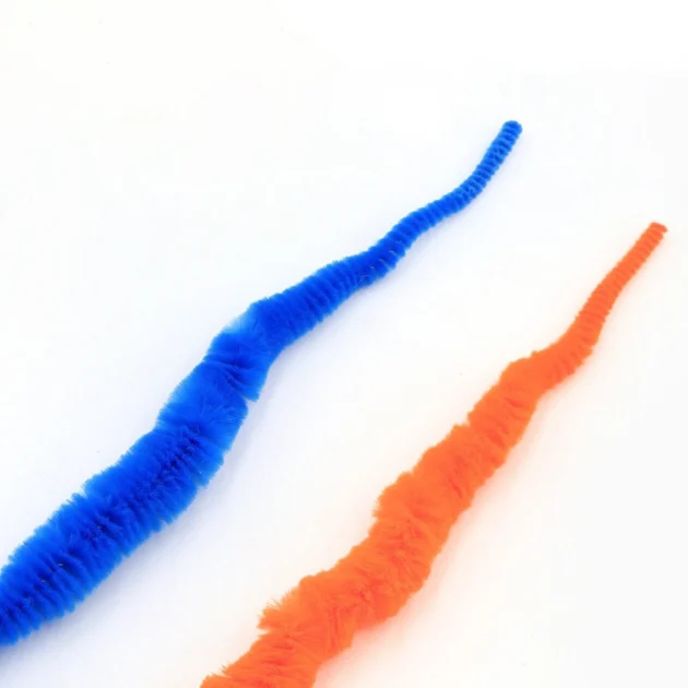 Magic Worm Bouncy Ball Cat Toy with Tail Large Colorful Fuzzy Worm Interactive Ball for Cats Entertainment - Image 6