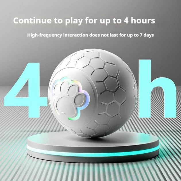 Smart Dog Toy Ball Electronic Interactive Pet Toy Ball USB Automatic Bouncing Rolling Toy Ball With RGB Lights Puppy Cat Product - Image 3