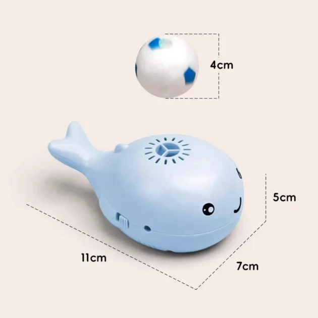 Electric Floating Ball Cat Toy - Whale - shaped, USB - powered, Dual - function Fan, Portable & 3C Certified Pet Toy - Image 6