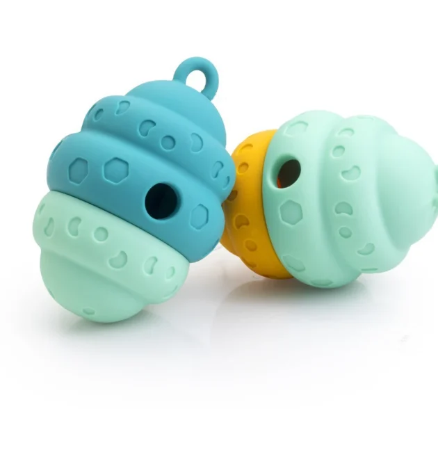 Silicone Pinecone Dog Toy Leak Proof Puzzle Design Bite Resistant Teeth Grinding Interactive Feeding Dog Toy New 2025 - Image 6