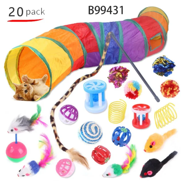 Professional Cat Toy Combination Set 15-25PCS Meet Your Cat's Play Needs Hot Selling Interactive Toys for Kittens And Cats - Image 2