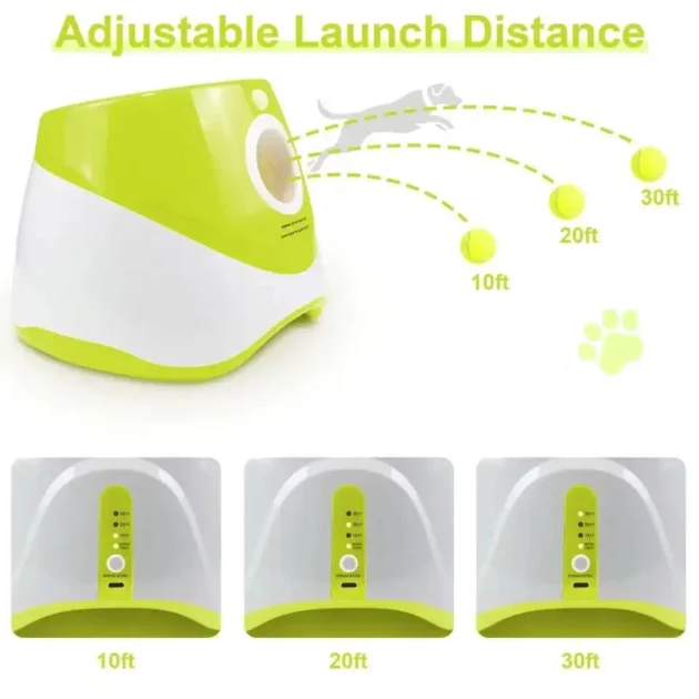 Dog Tennis Ball Launcher Dogs Chase Automatic Toys Automatic Fun Interactive Machine Fun Interactive Catapult Throw Rechargable - Image 2