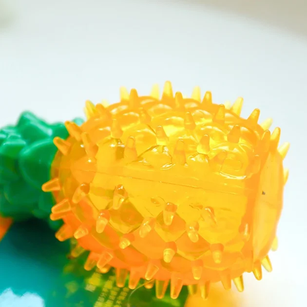 Water-Filling & Freezing Dog Chew Toy, TPR Material, watermelon/lemon/pineapple Shapes for Teething & Cooling - Image 3