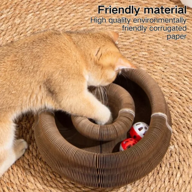 Pet Toy Magic Organ Foldable Cat Cardboard Scratcher Scratch Pad Paper Board Toy For Cat Scratchers - Image 3
